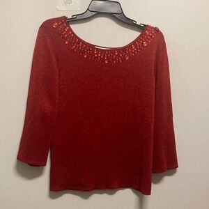 JOSEPH A. Sweater with different sizes of beads ) see picture)